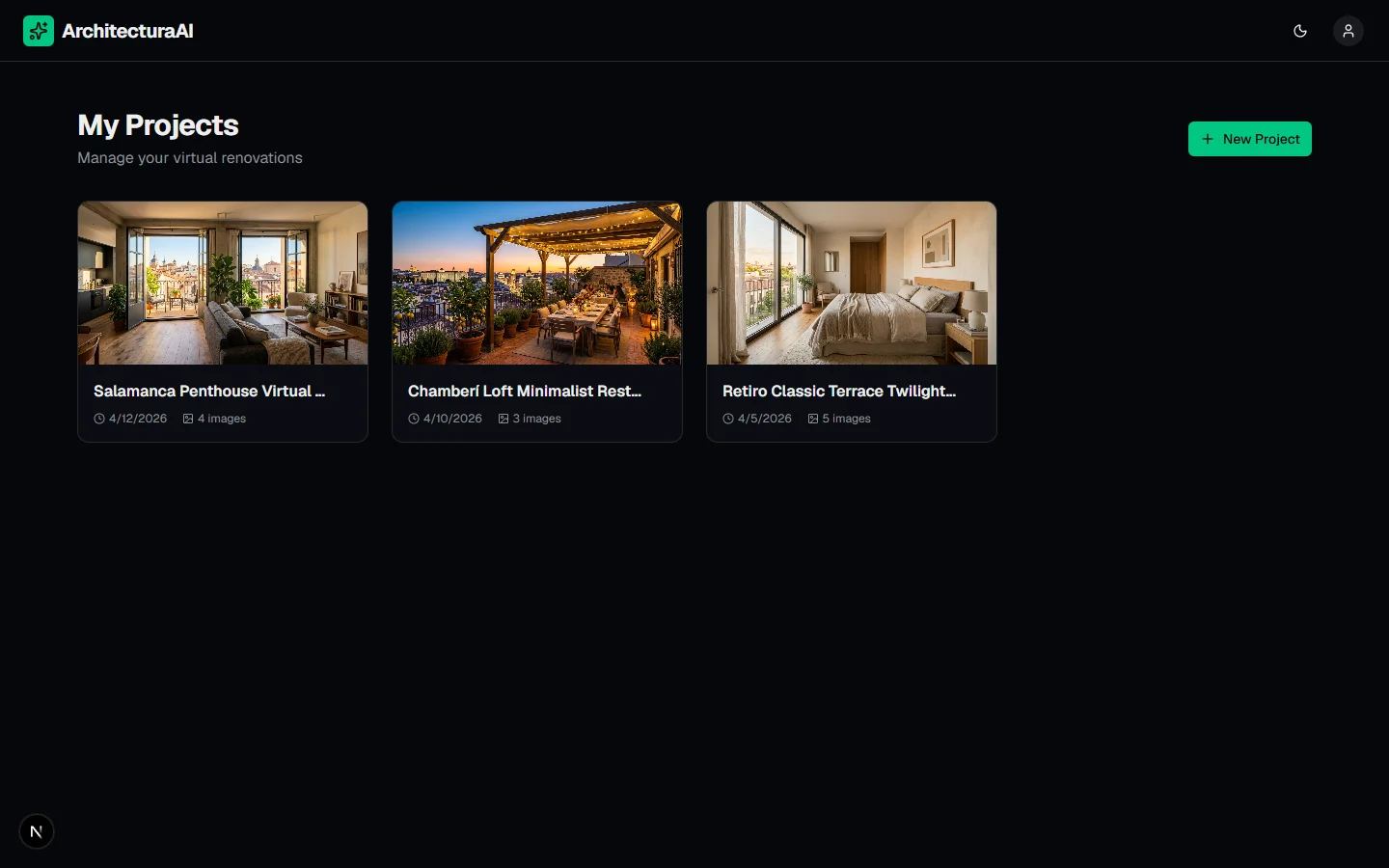 ArchitecturaAI Project Dashboard