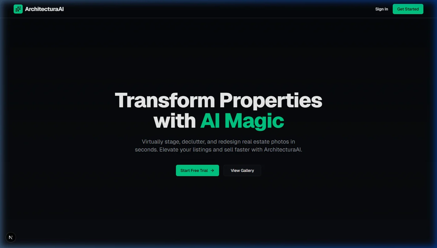 ArchitecturaAI Landing Page