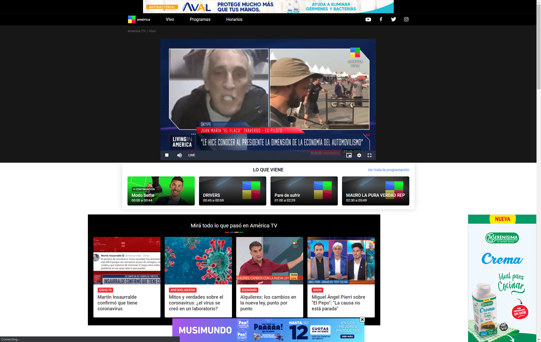 example of little video in news site