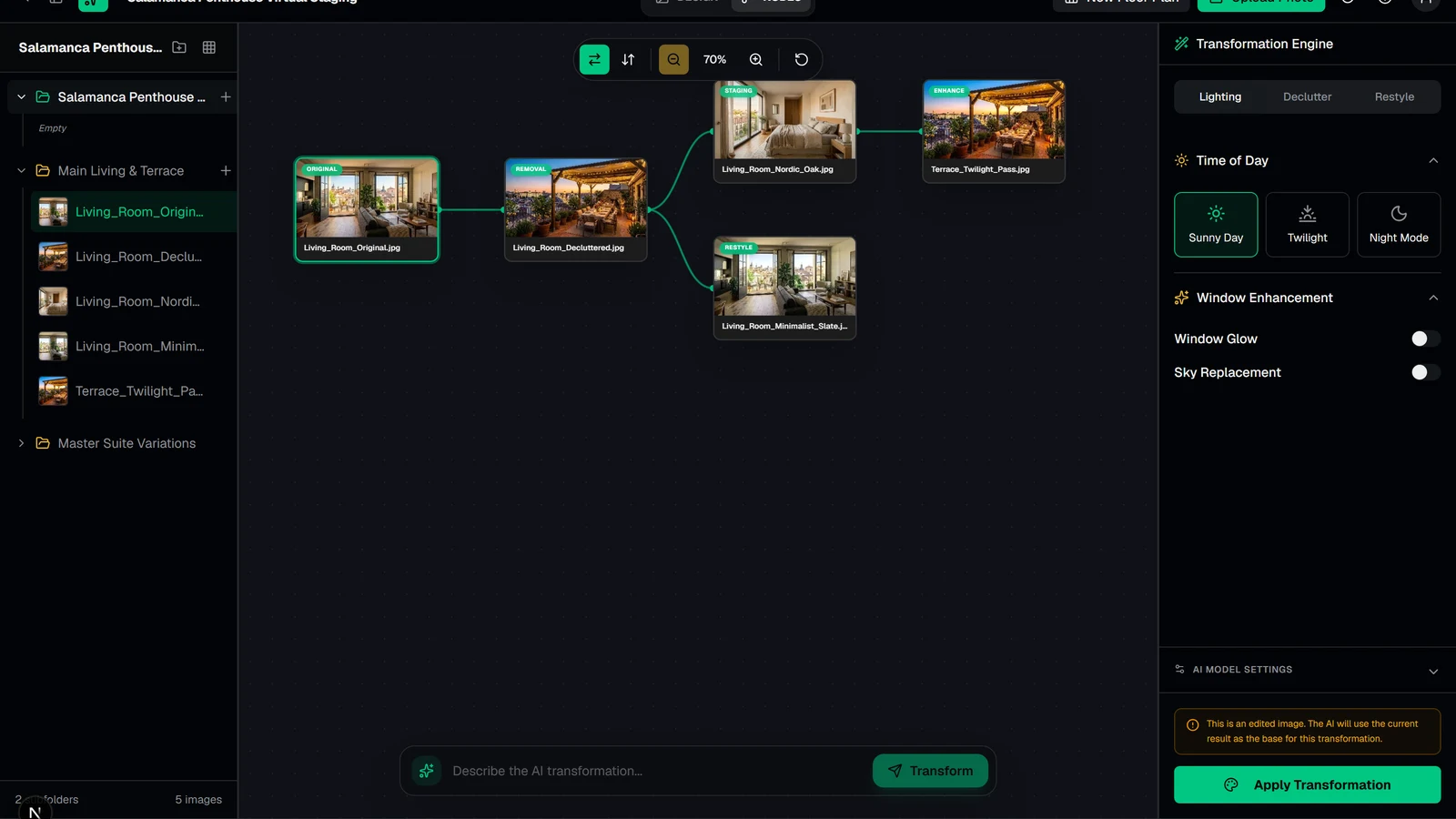 ArchitecturaAI Deep-Dive: Non-Destructive Image Versioning with a Branching Transformation Tree