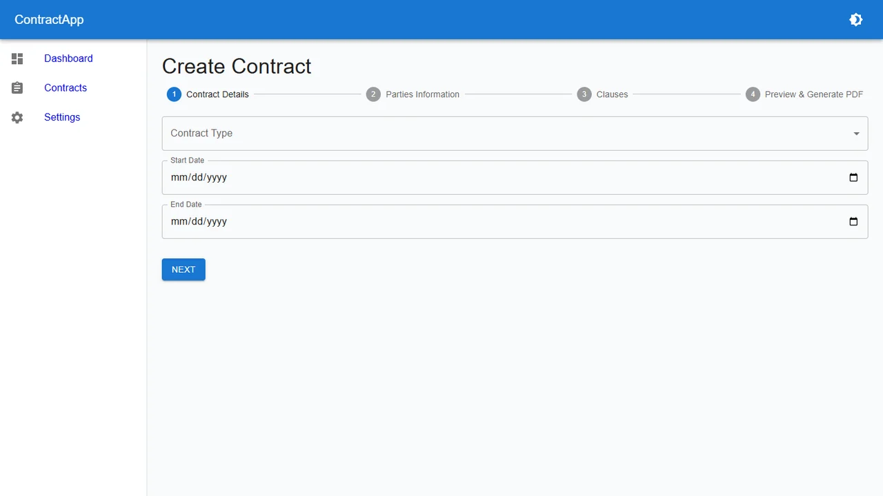 ContractApp: AI-Assisted Legal Contract Wizard with Composable Clause Libraries and E-Signatures