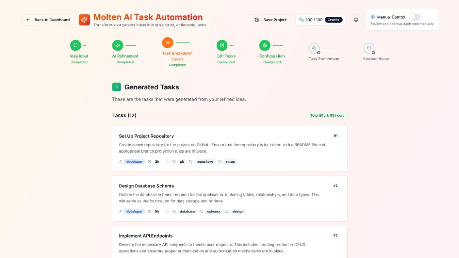 Molten AI Agent Deep-Dive: Recursive Fibonacci Task Decomposition & Multi-Stage Context Enrichment