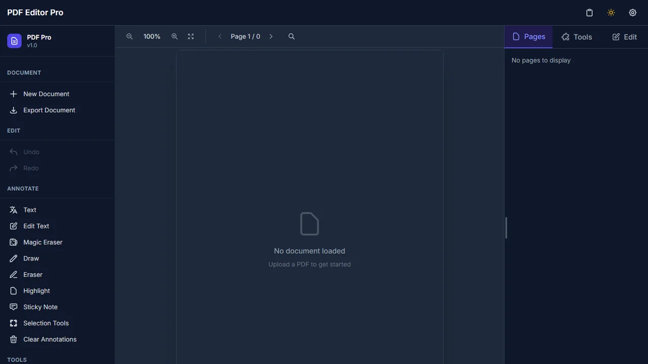 PdfMaster: Building a Zero-Upload Client-Side PDF Editor with pdf.js, pdf-lib, and Zustand