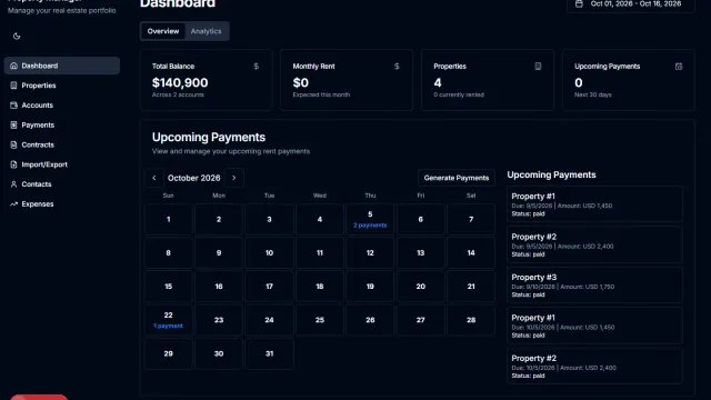 Property Manager — Offline-First Rental Portfolio Suite