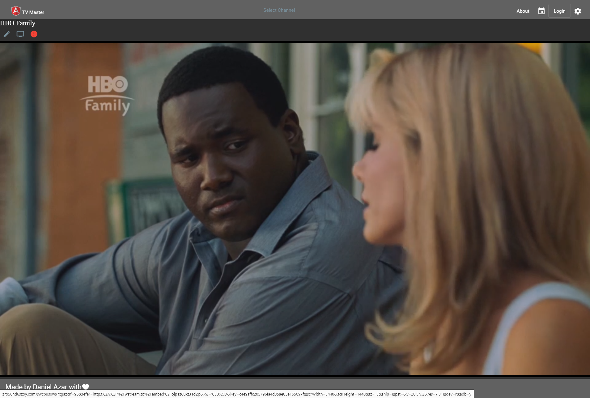 video in big window